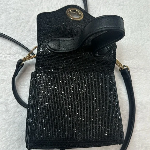 ✨Small Black Glitter Purse - Picture 5 of 16